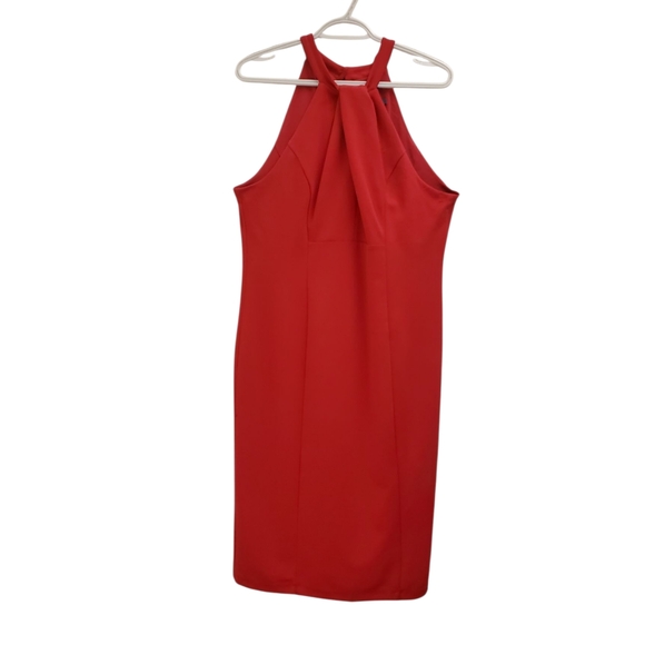 Julia Jordan Red Halter Backless Dress - Picture 1 of 13